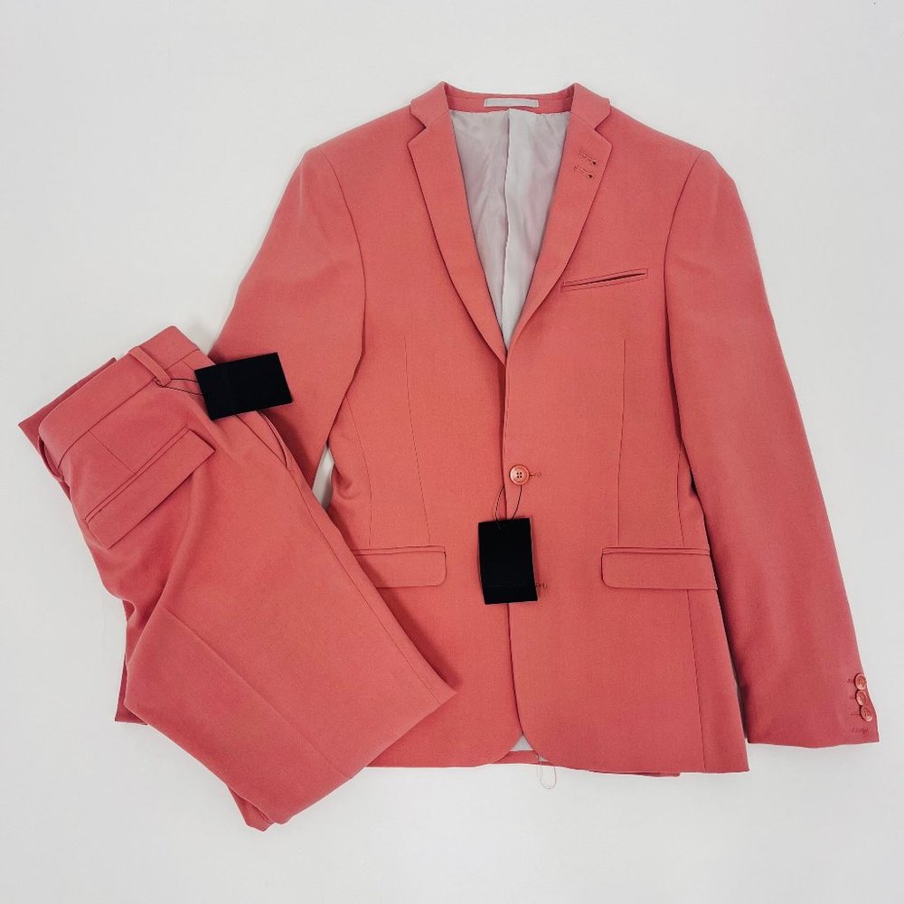 ASOS DESIGN Wedding Super Skinny Suit Jacket in Rose Pink